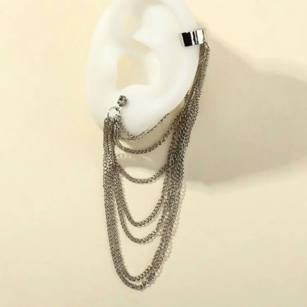 Draped Chain Earcuff  - Picture 2 of 4